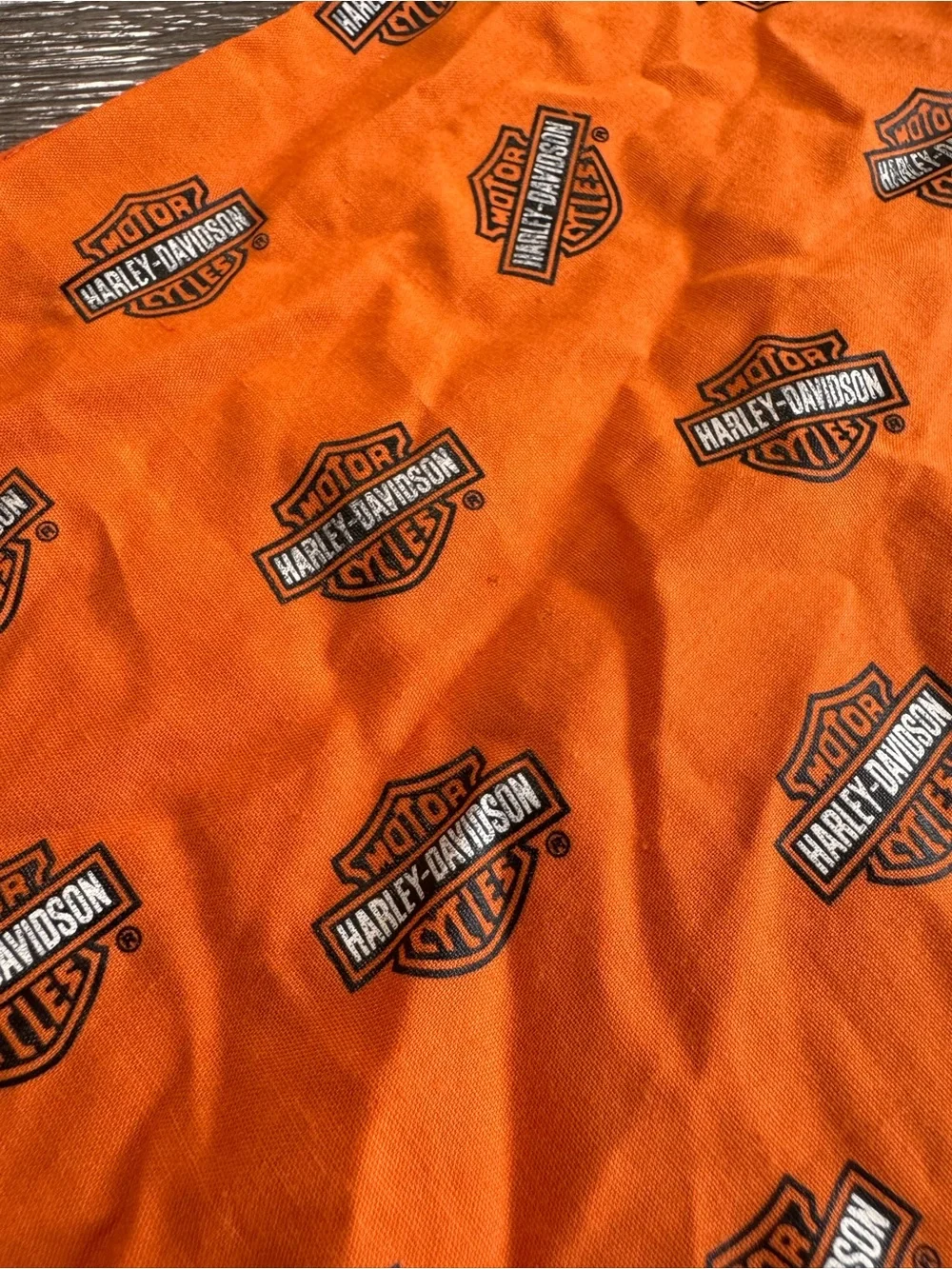 Harley-Davidson Bandana Orange Logo